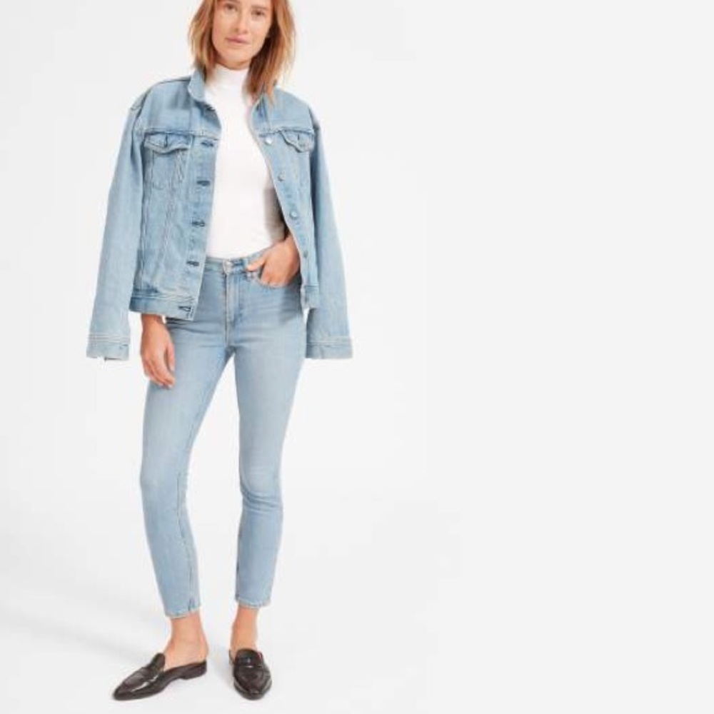 Everlane Skinny Denim Jeans in Mid-Blue (Sz 27)